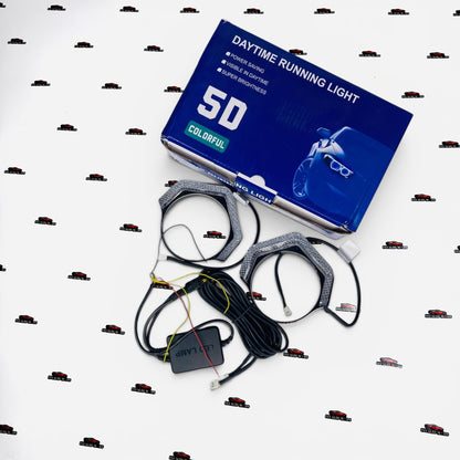5D Colorful LED Daytime Running Lights | Super Bright Universal DRL Kit