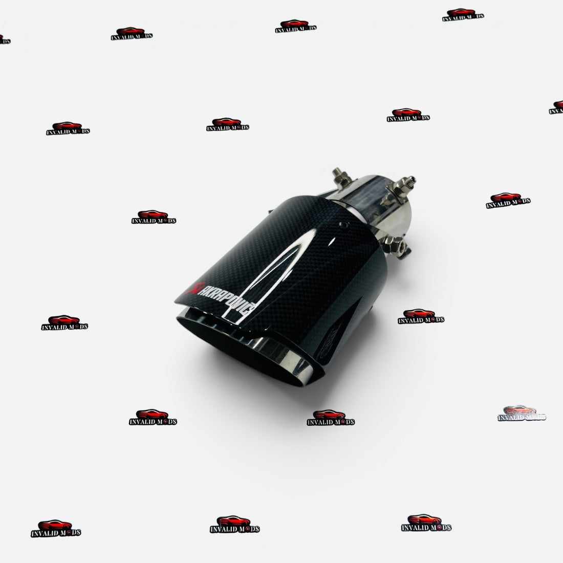 Akrapovic Angle-Adjustable Gloss Carbon Big Single Exhaust Tip,