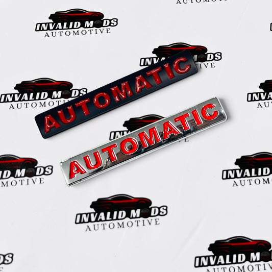 Automatic 3D Metal Sticker – Universal Aftermarket Car Emblem Badge for Vehicles