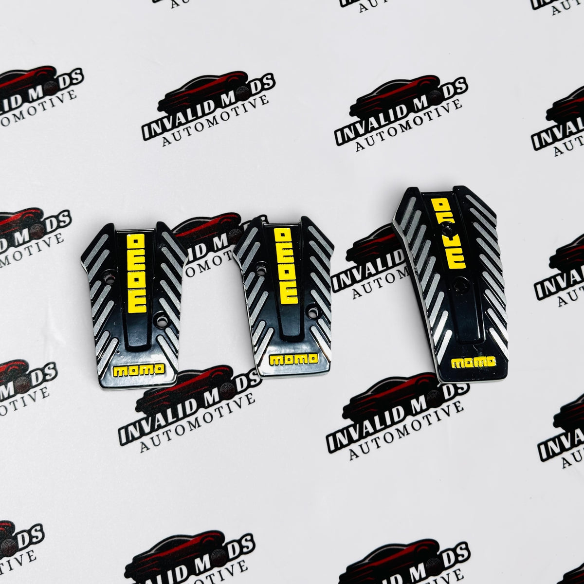 MOMO Pedal Kit for Automatic and Manual Cars | Sporty Aluminum Finish