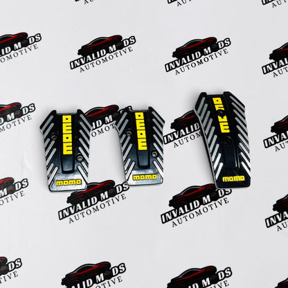 MOMO Pedal Kit for Automatic and Manual Cars | Sporty Aluminum Finish