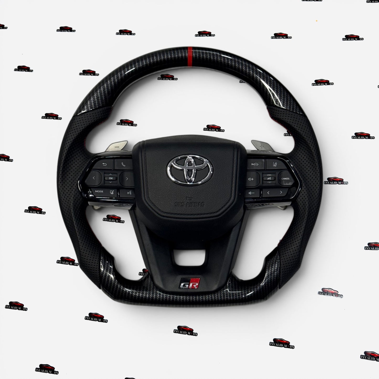 Carbon Fiber Steering Wheel for Toyota Fortuner, Crysta, Hilux, Innova | Premium Aftermarket Upgrade