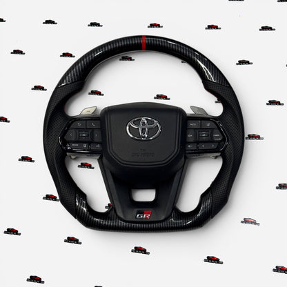 Carbon Fiber Steering Wheel for Toyota Fortuner, Crysta, Hilux, Innova | Premium Aftermarket Upgrade