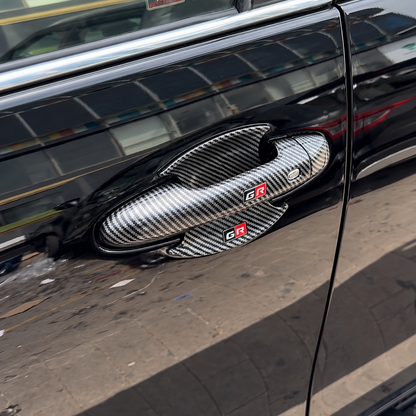 Toyota Fortuner & Hilux Door Handle & Bowl Covers | GR Sport Gloss & Carbon Fiber Finish