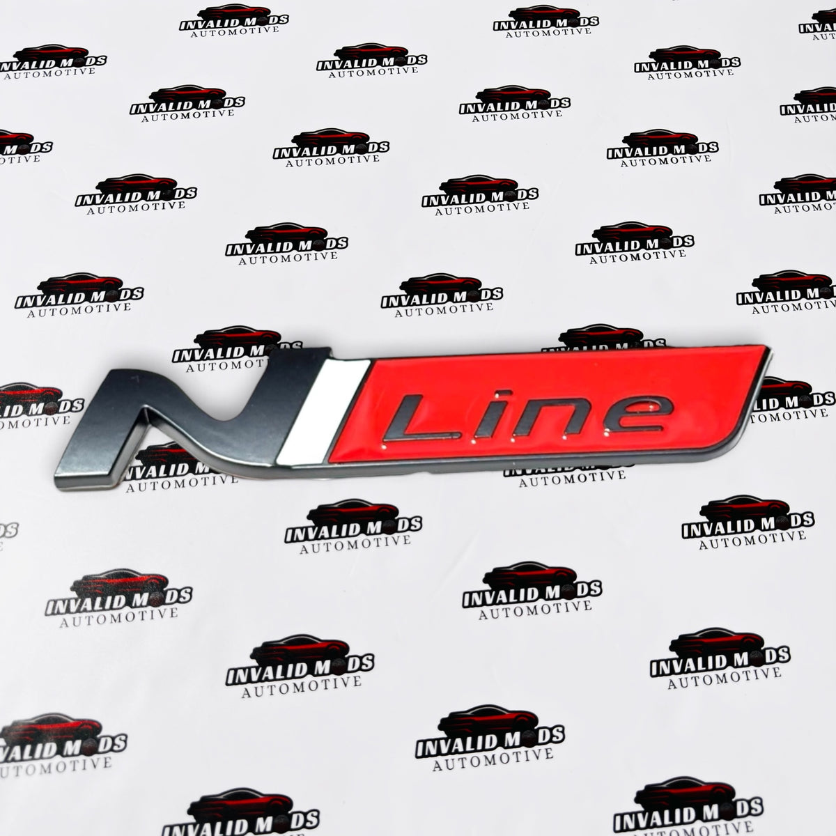 N Line Metal Emblem Badge | Universal Aftermarket Monogram Sticker