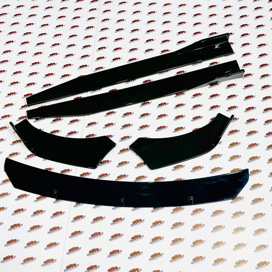 Universal 5-Piece Front Splitter Kit | Imported Aerodynamic Body Styling Upgrade