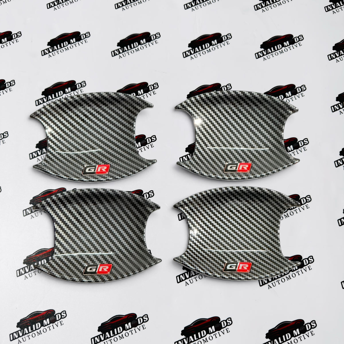 Toyota Fortuner & Hilux Door Handle & Bowl Covers | GR Sport Gloss & Carbon Fiber Finish