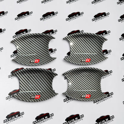 Toyota Fortuner & Hilux Door Handle & Bowl Covers | GR Sport Gloss & Carbon Fiber Finish