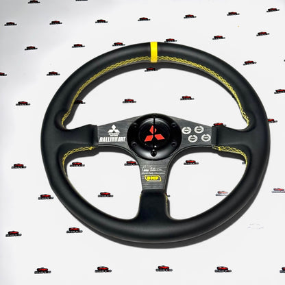 OMP Flat Racing Steering Wheel 14-Inch | Premium Sport & Rally-Style Performance Steering Wheel