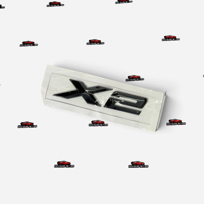 BMW X Series Rear Emblems | OEM Style Badge | Compatible with X1, X2, X3, X4, X5, X6 & X7