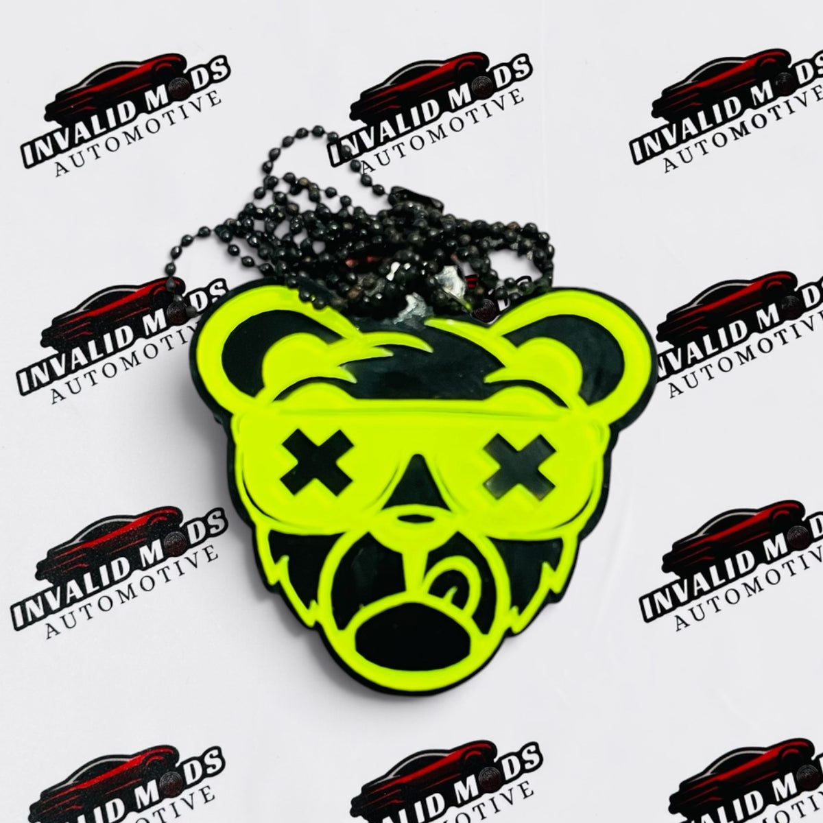 Neon Fluorescent Car Mirror Hanging – Car Enthusiast Interior Decor