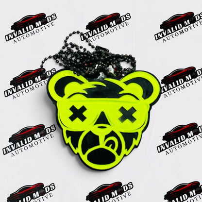 Neon Fluorescent Car Mirror Hanging – Car Enthusiast Interior Decor