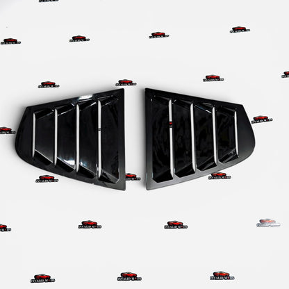 BMW 3 Series F30 Side Window Louvers | Gloss Black ABS Quarter Window Louvers for 2012-2019 BMW F30 Sedan