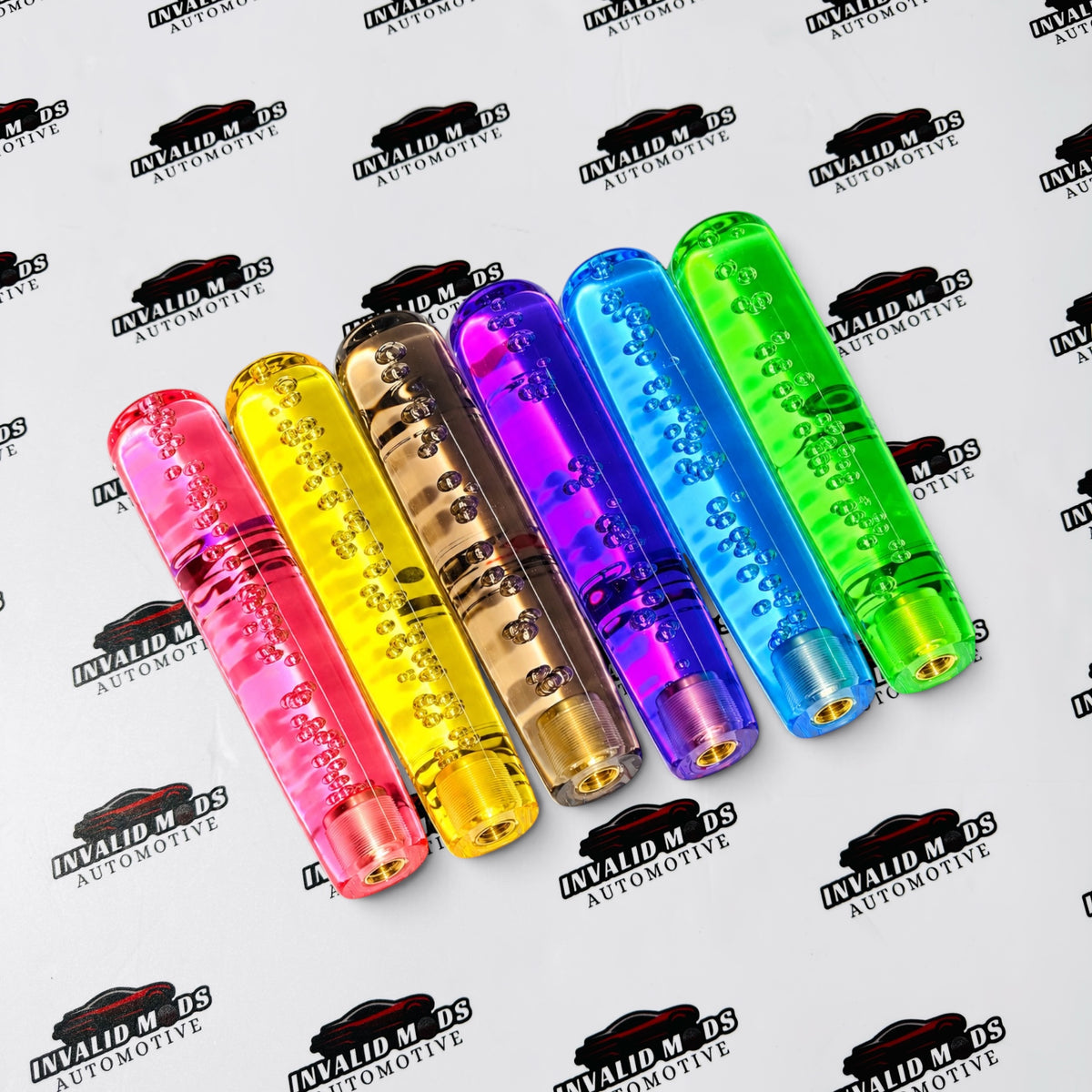 Crystal Bubble Gear Shift Knob 20cm | Universal Long Shifter Acrylic Design