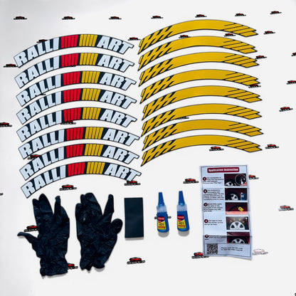 Car Tyre Stickers (Set of 8 for 4 Tyres)