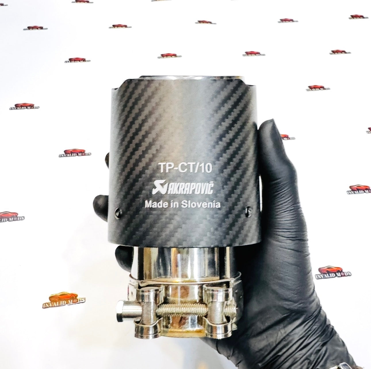 Akrapovic-Style Matte Carbon Fiber Exhaust Tip – Single Outlet Performance Upgrade