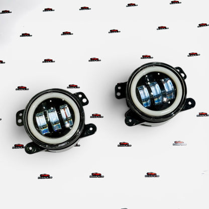 Universal Amber Ring DRL LED Fog Light | 3 Lighting Modes | Plug & Play Fog Lamp Upgrade