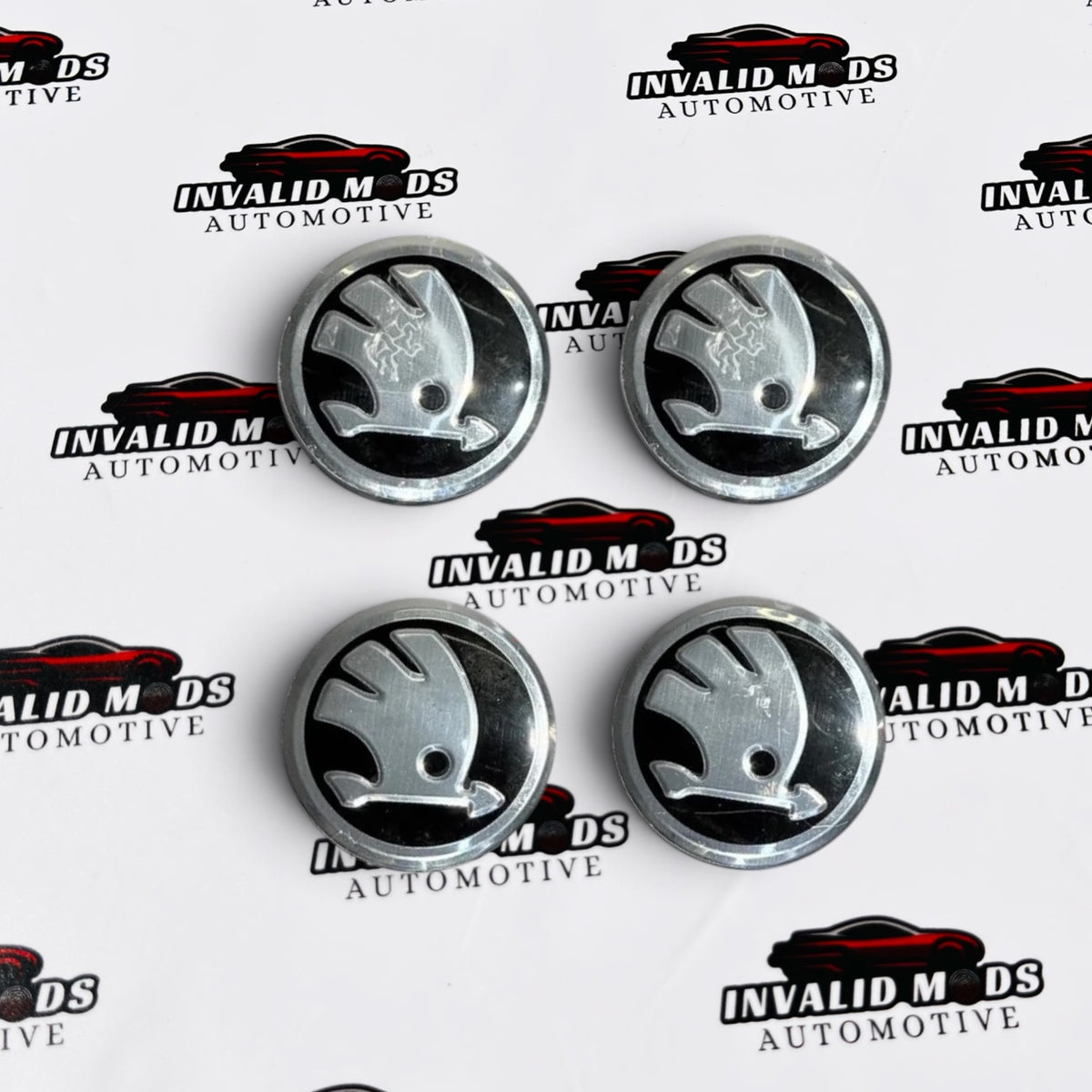 Skoda Wheel Caps Set of 4 | Outer Diameter (55 mm)