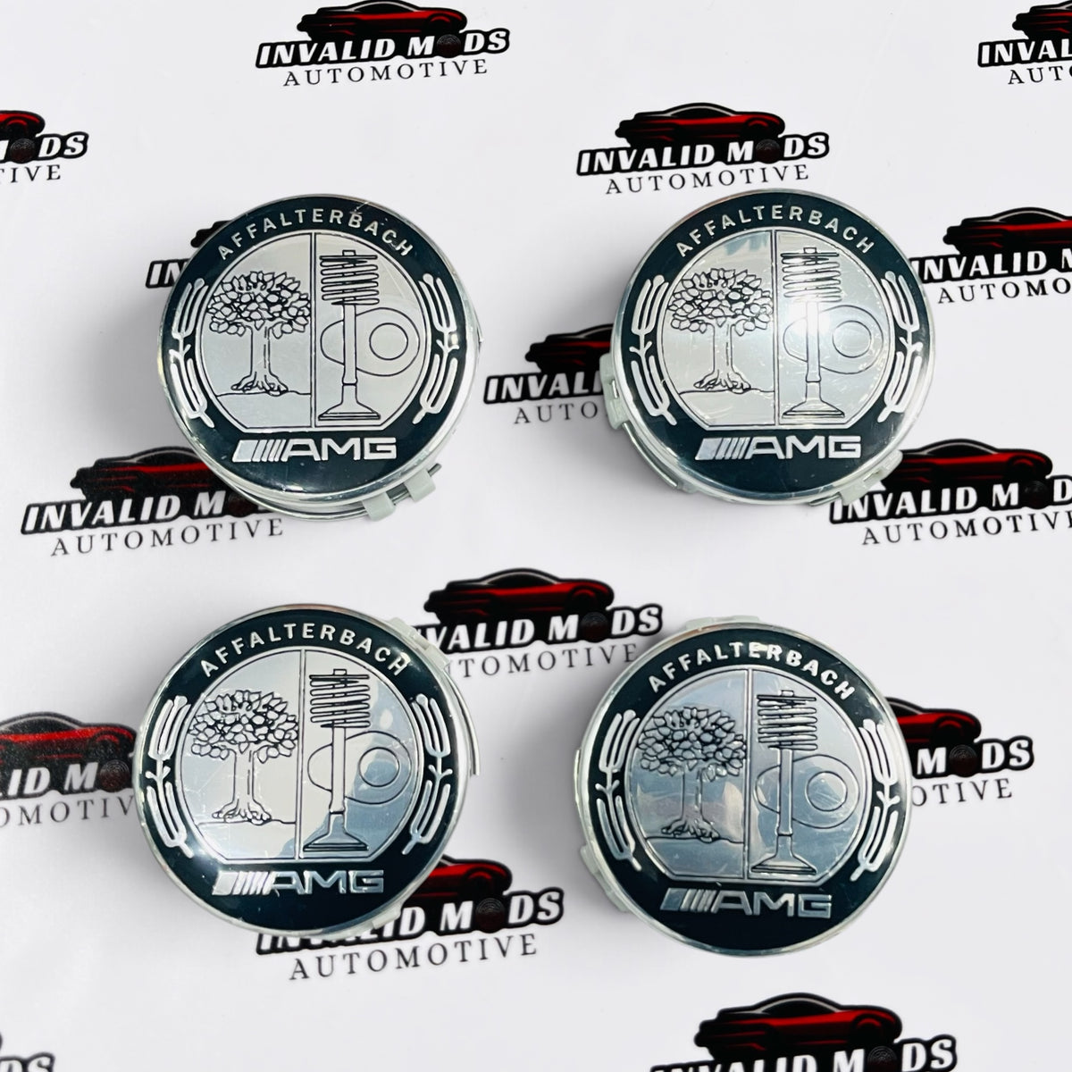 AMG Traditional Affalterbach Wheel Center Caps (77mm) | Mercedes-Benz Alloy Wheel Caps – Set of 4