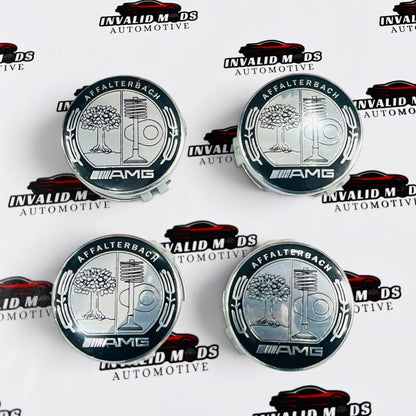 AMG Traditional Affalterbach Wheel Center Caps (77mm) | Mercedes-Benz Alloy Wheel Caps – Set of 4