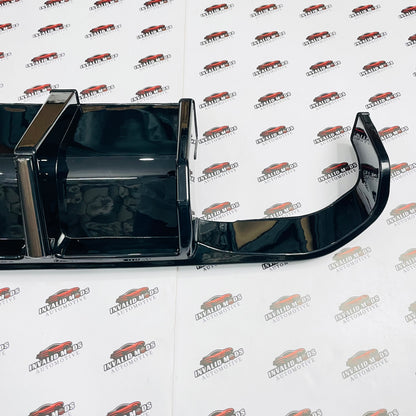 BMW 3 Series F30 Rear Diffuser with Smoked LED Brake Light – Sporty Rear Bumper Diffuser