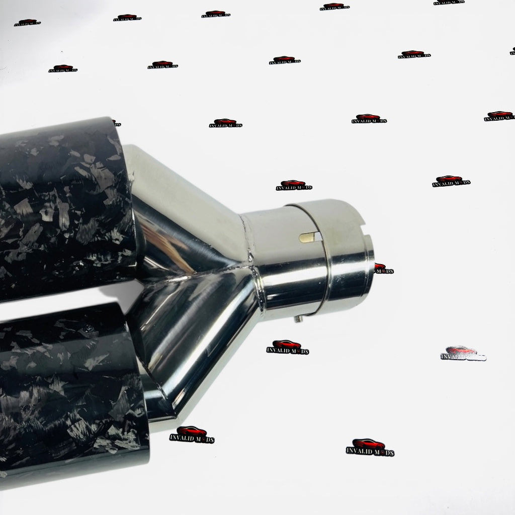 Akrapovic Dual Exhaust Tip | Forged Carbon Akra Dual Tip