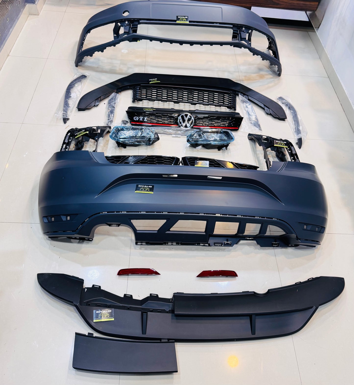 Volkswagen Polo GTI Full Body Kit (2010–2020) – Unpainted ABS | Aftermarket Exterior Upgrade