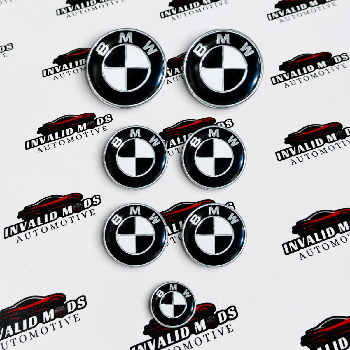 BMW 50th Anniversary Emblems | Set of 7 Replacement Logos