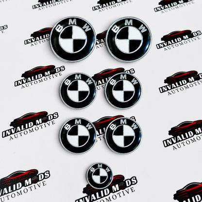 BMW 50th Anniversary Emblems | Set of 7 Replacement Logos
