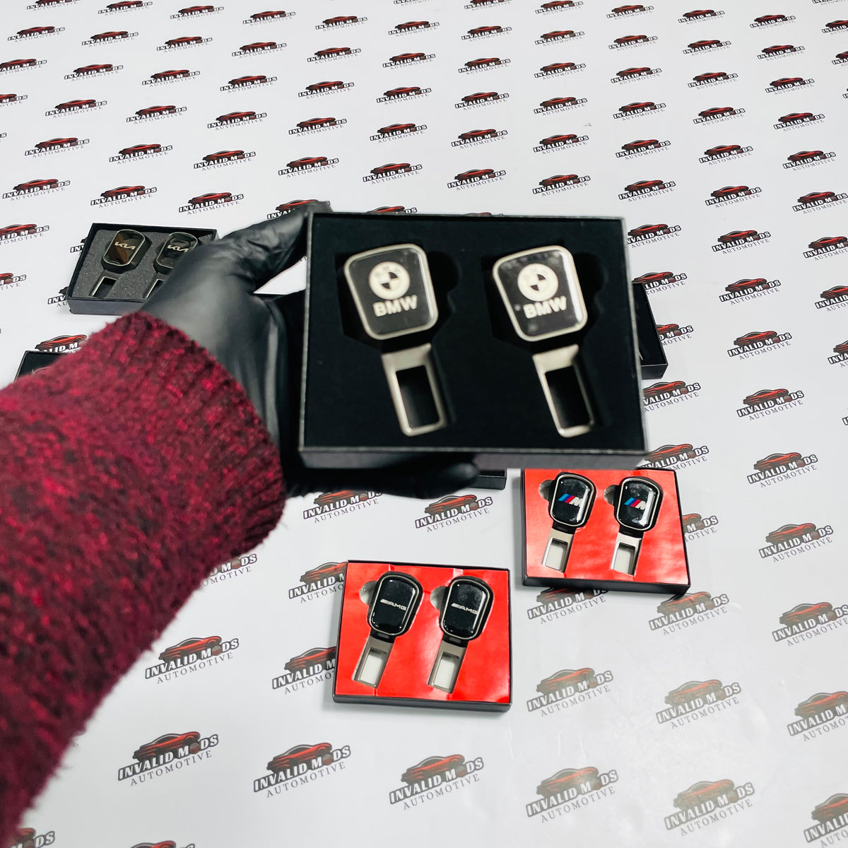 Seat Belt Buckle Clips (Pair) | Fits BMW,Mercedes,Audi,Toyota,Honda,Suzuki,Hyundai & kia