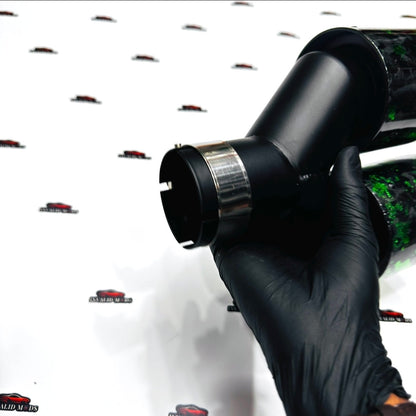 Akrapovic Dual Exhaust Tip – Green Forged Carbon | Universal Performance Upgrade