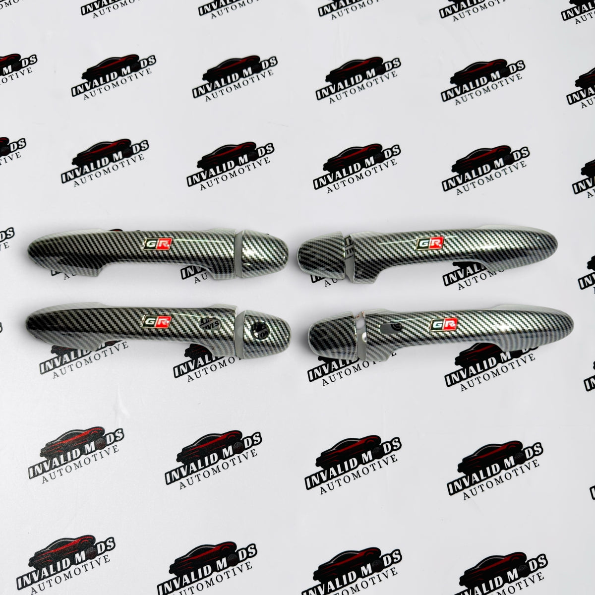 Toyota Fortuner & Hilux Door Handle & Bowl Covers | GR Sport Gloss & Carbon Fiber Finish