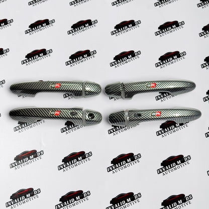 Toyota Fortuner & Hilux Door Handle & Bowl Covers | GR Sport Gloss & Carbon Fiber Finish