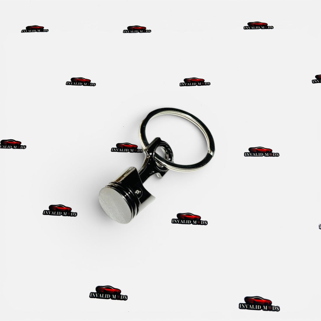 Piston Style Keychain | Functional Metal Engine Piston Keychain