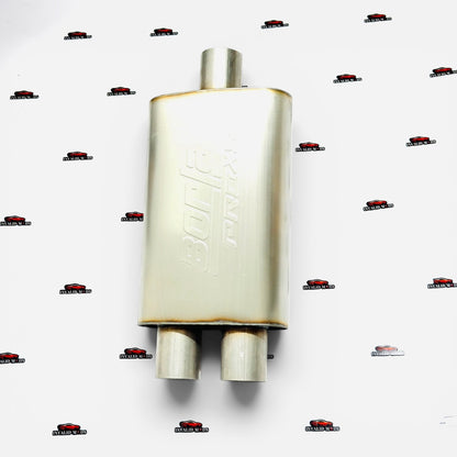 Borla ProXS Dual Exit Resonator | Stainless Steel