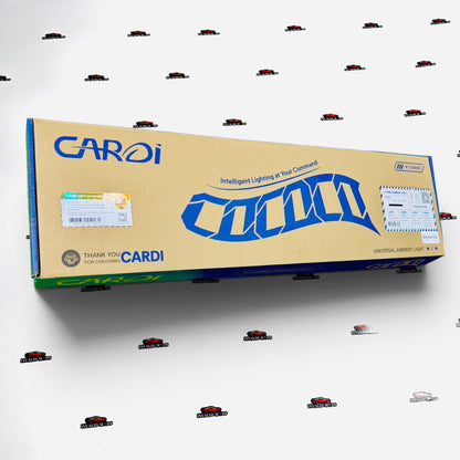 Cardi K7 Ambient Light Kit Set of 18 | RGB LED Interior Lights for Cars with App Control