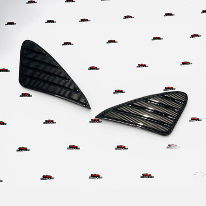 Suzuki Baleno & Toyota Glanza 2015-2021 Side Window Louvers | Gloss Black Rear Quarter Window Covers