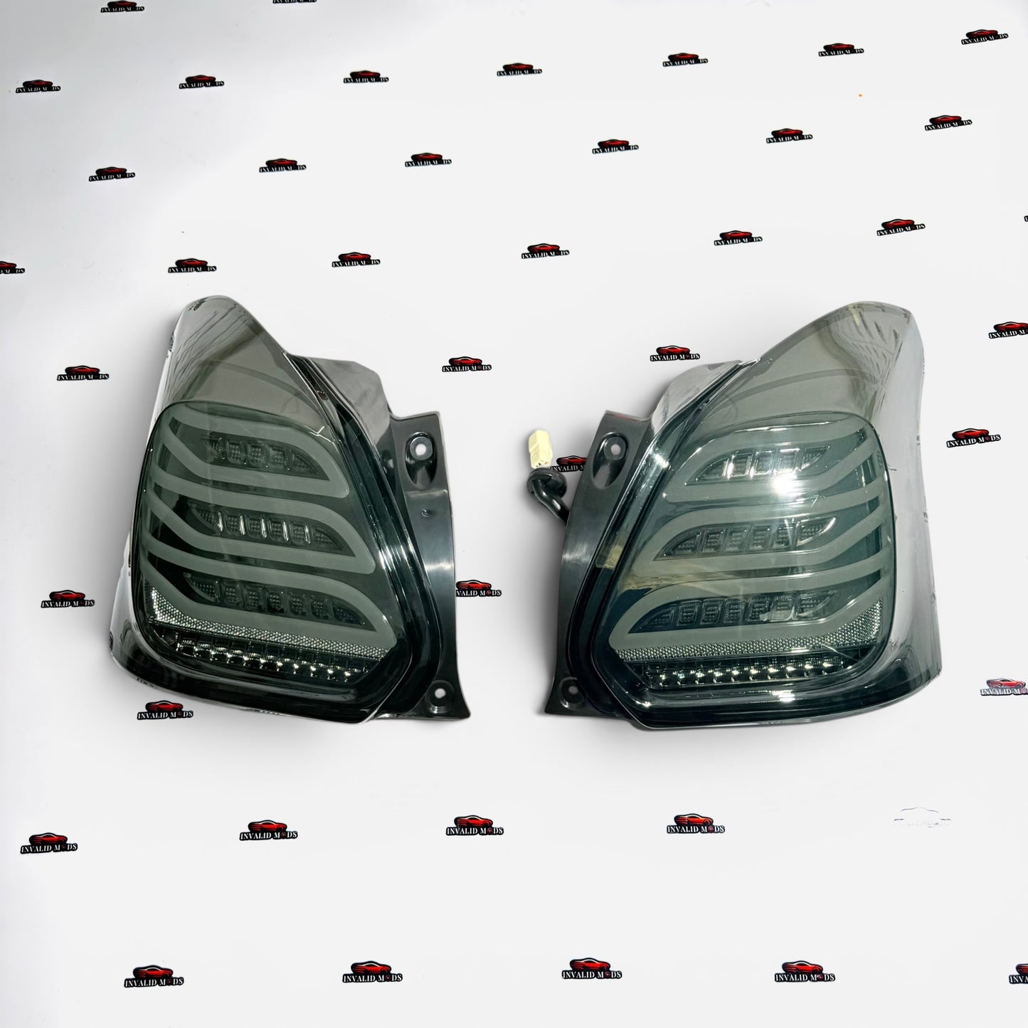 Swift Benz-Style LED Aftermarket Tail Lights | Compatible With Type-3 Models | Red & Full Smoke