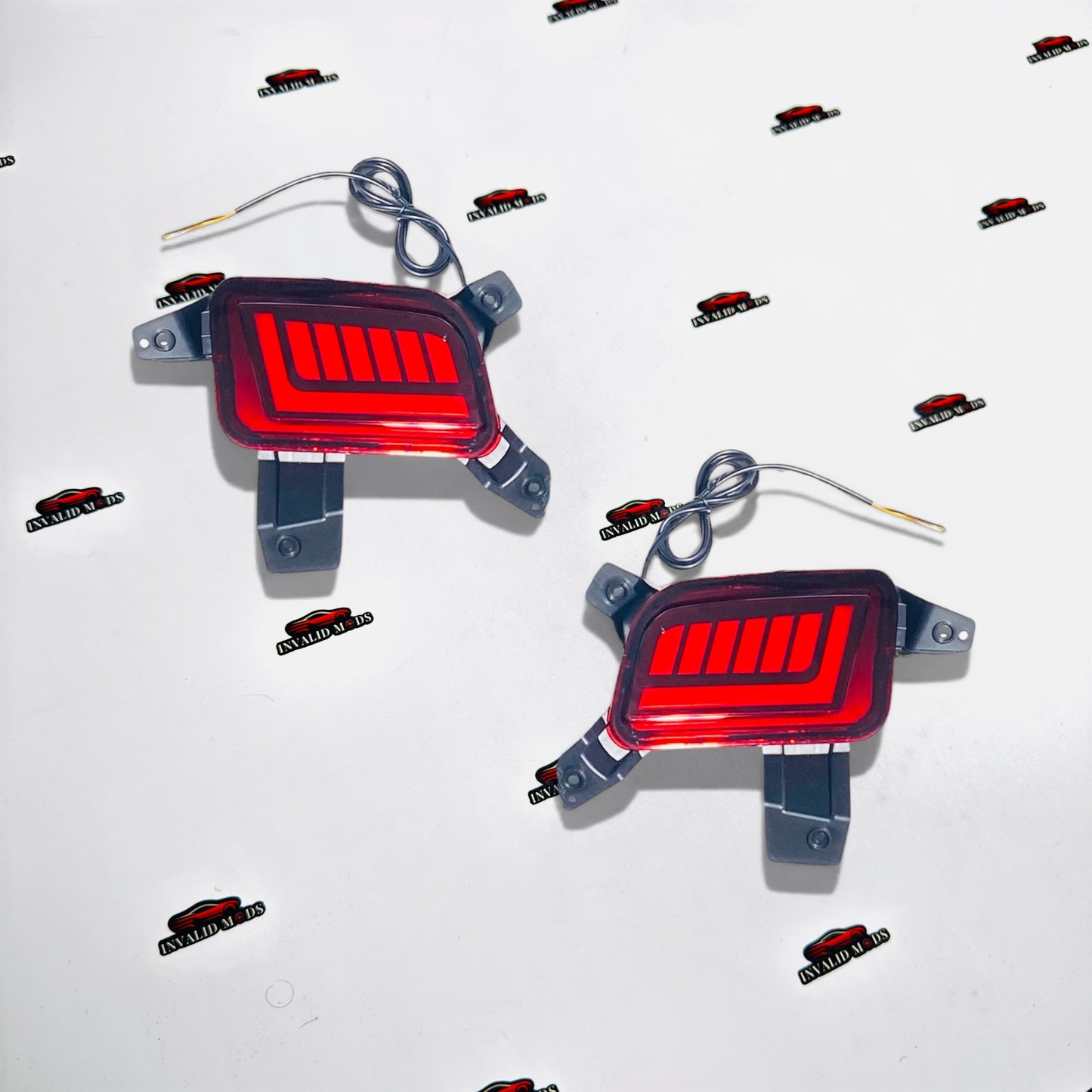 Hyundai Creta 2024+ Matrix Style LED Reflector Lights | Rear Bumper Brake Lamp Set