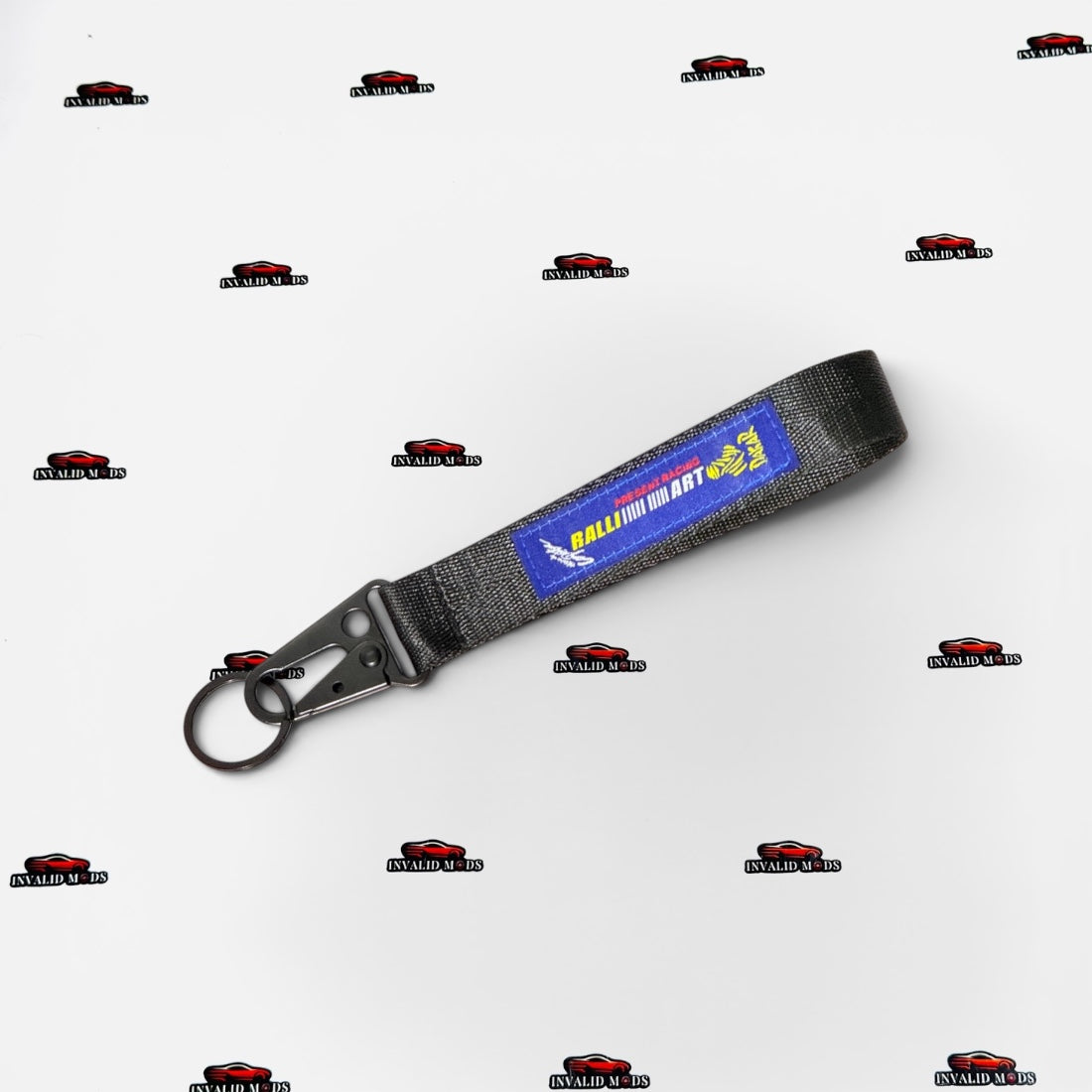 Ralli-Art Car Keychain | Premium Automotive Key Ring for Car Enthusiasts | 2 Color Options