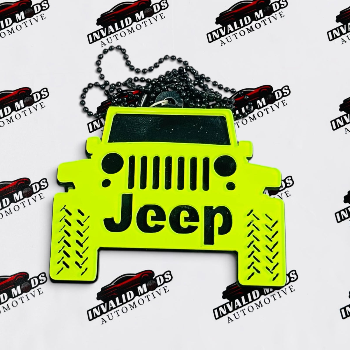 Neon Fluorescent Car Mirror Hanging – Car Enthusiast Interior Decor