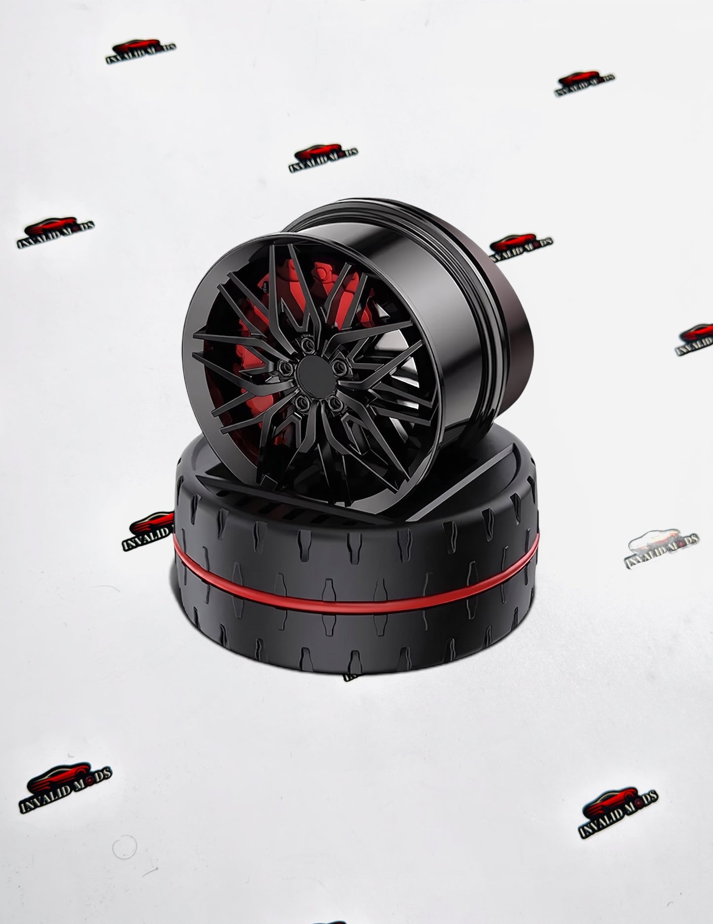 Solar Alloy Wheel Car Air Freshener | Rotating Dashboard Perfume Diffuser