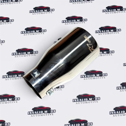 R7 Sports Single Exhaust Tip | Stainless Steel Silver Finish