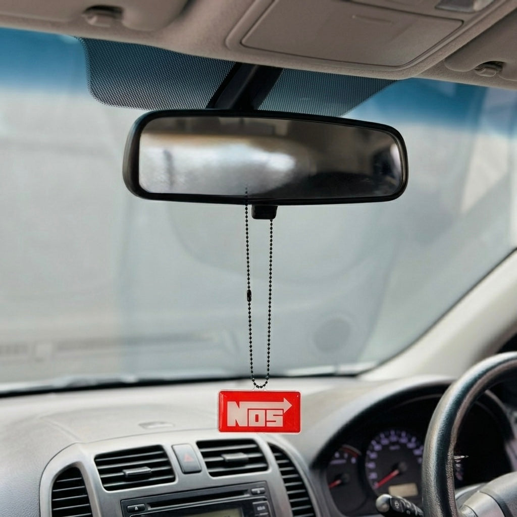 Car Mirror Hanging Ornament – Double-Sided Printed Interior Accessory