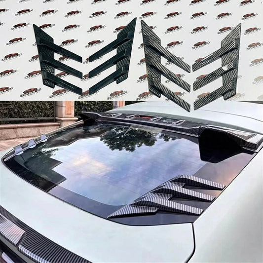 Universal Rear Windshield Spoiler Fins / Side Door Fins | Roof Window Air Splitters