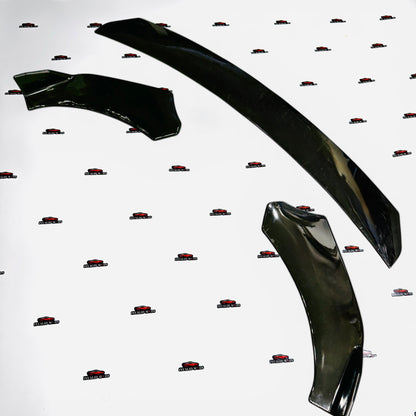 Universal Front Splitter and Side Skirt Kit (5 Pieces) | Gloss Black Aftermarket