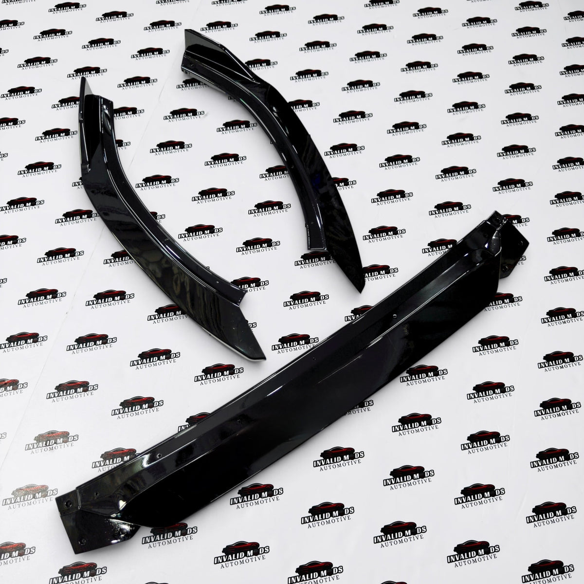 Hyundai i20 Front Splitter 3-Piece Kit (2020–2022) | Sporty Front Bumper Lip