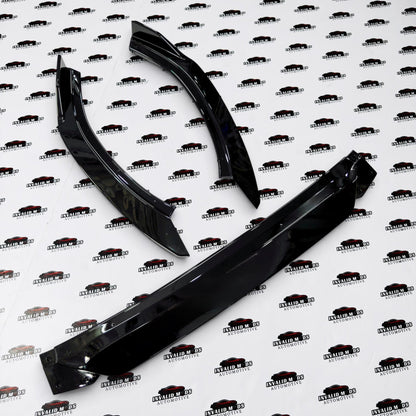 Hyundai i20 Front Splitter 3-Piece Kit (2020–2022) | Sporty Front Bumper Lip