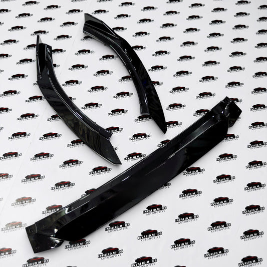 Hyundai i20 Front Splitter 3-Piece Kit (2020–2022) | Sporty Front Bumper Lip