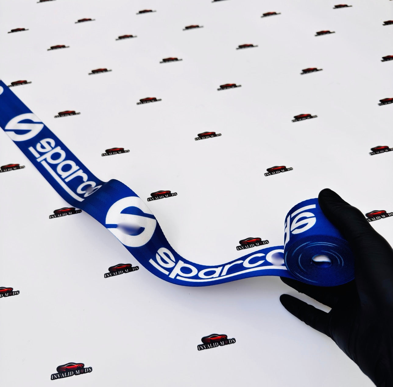 Sparco Automotive Seat Belt Webbing | Premium Polyester High Strength Strap (Universal)